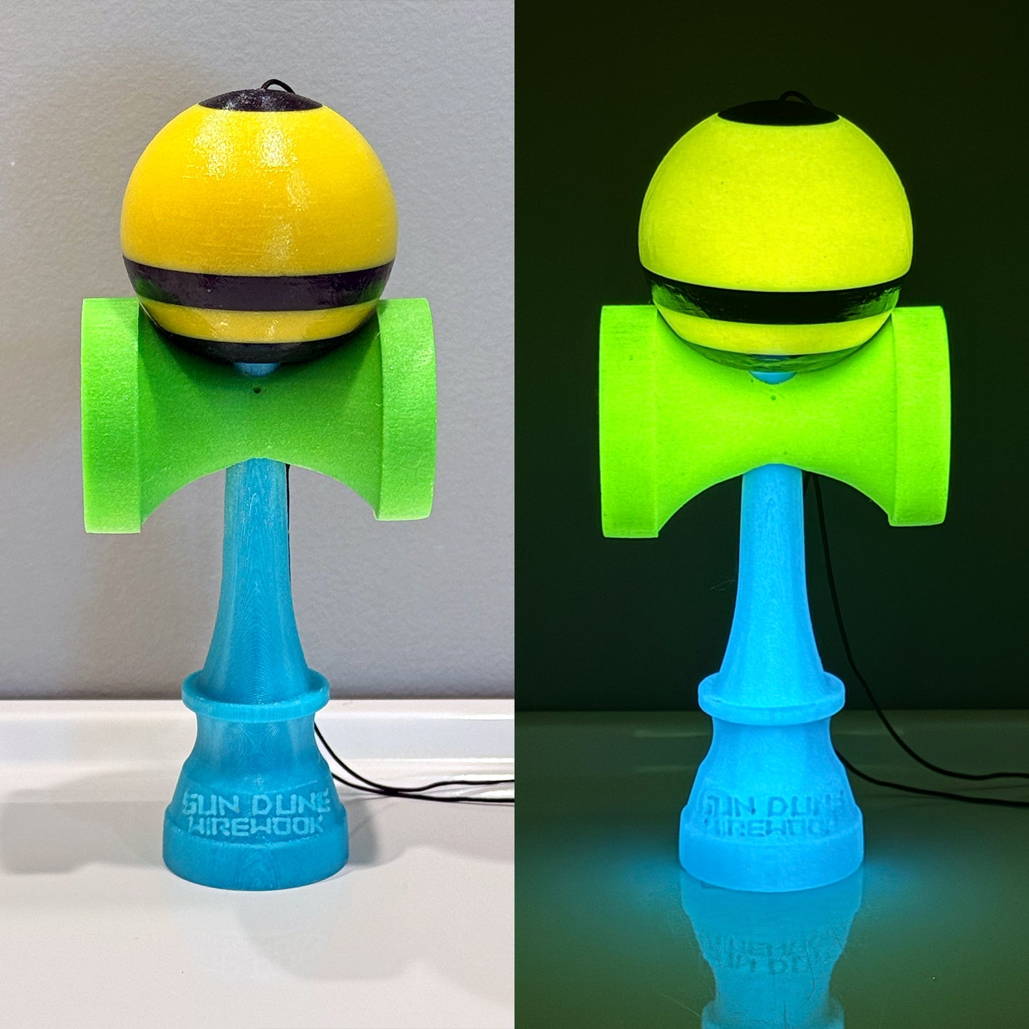 !    GLOWUP kendamas