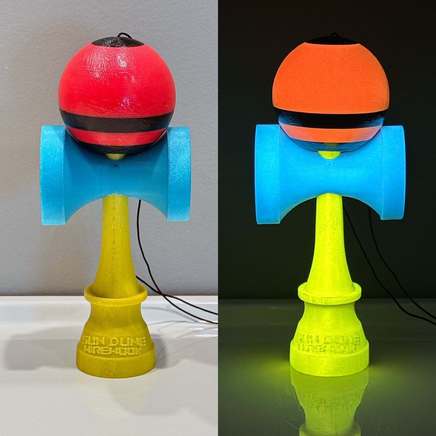 !    GLOWUP kendamas
