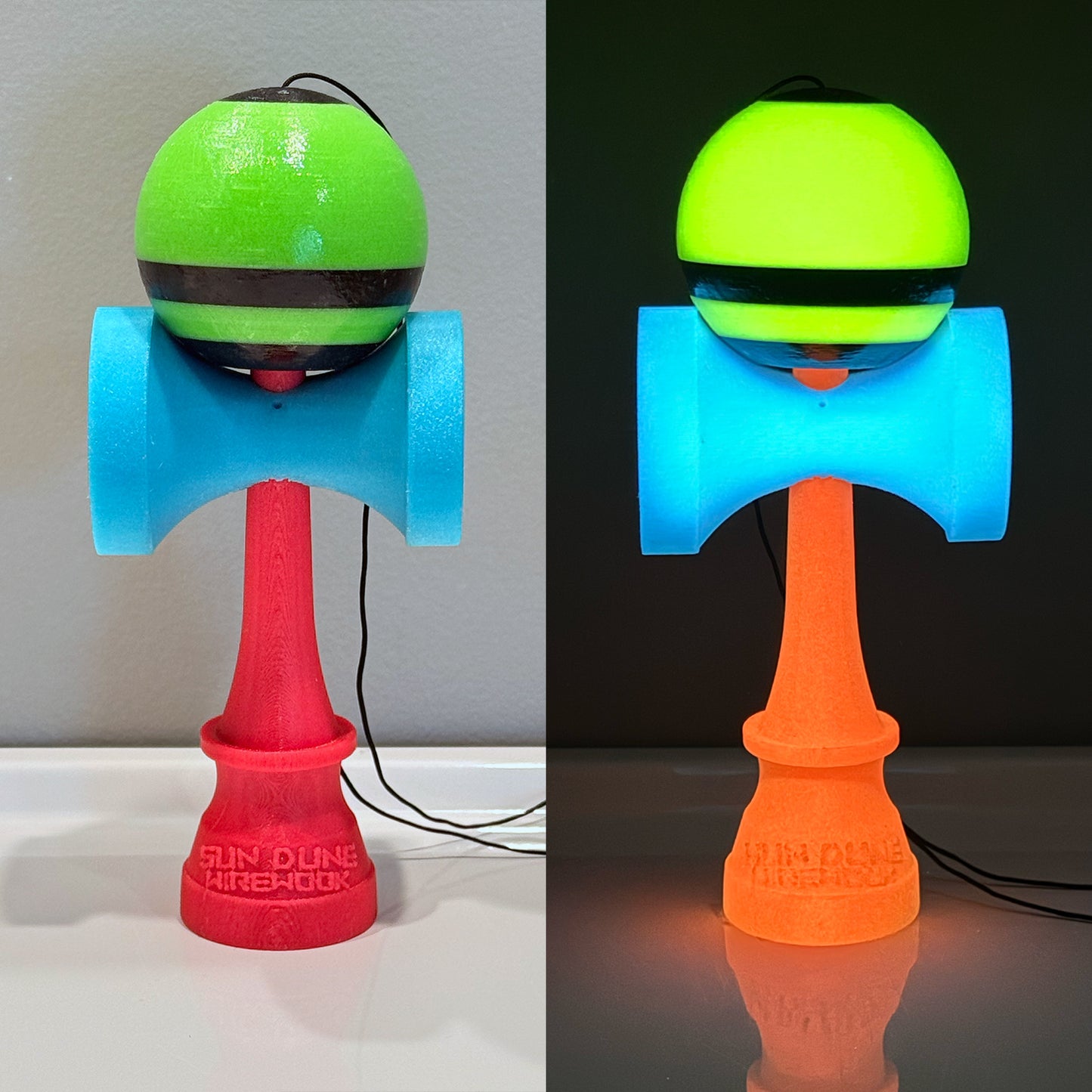 !    GLOWUP kendamas