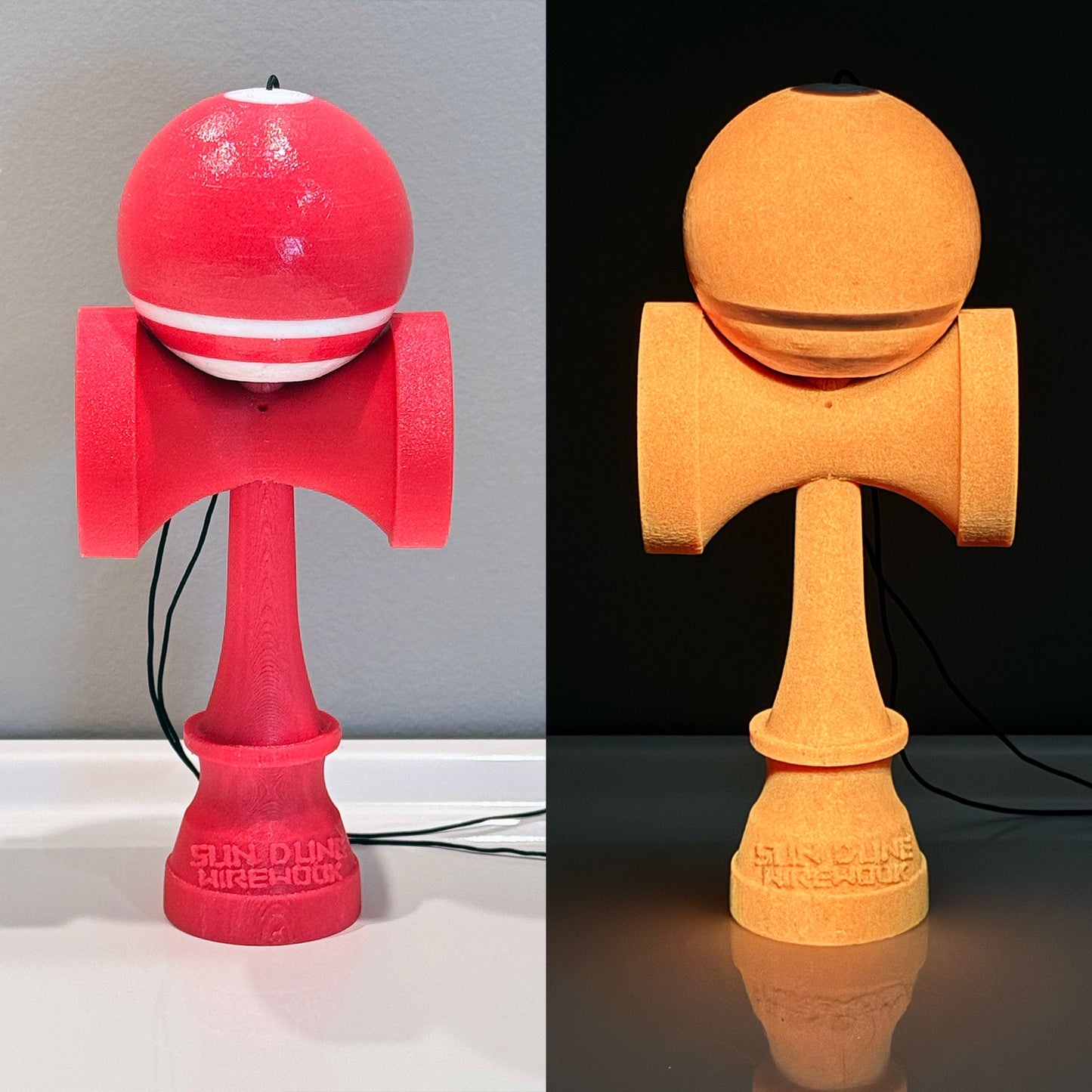 !    GLOWUP kendamas