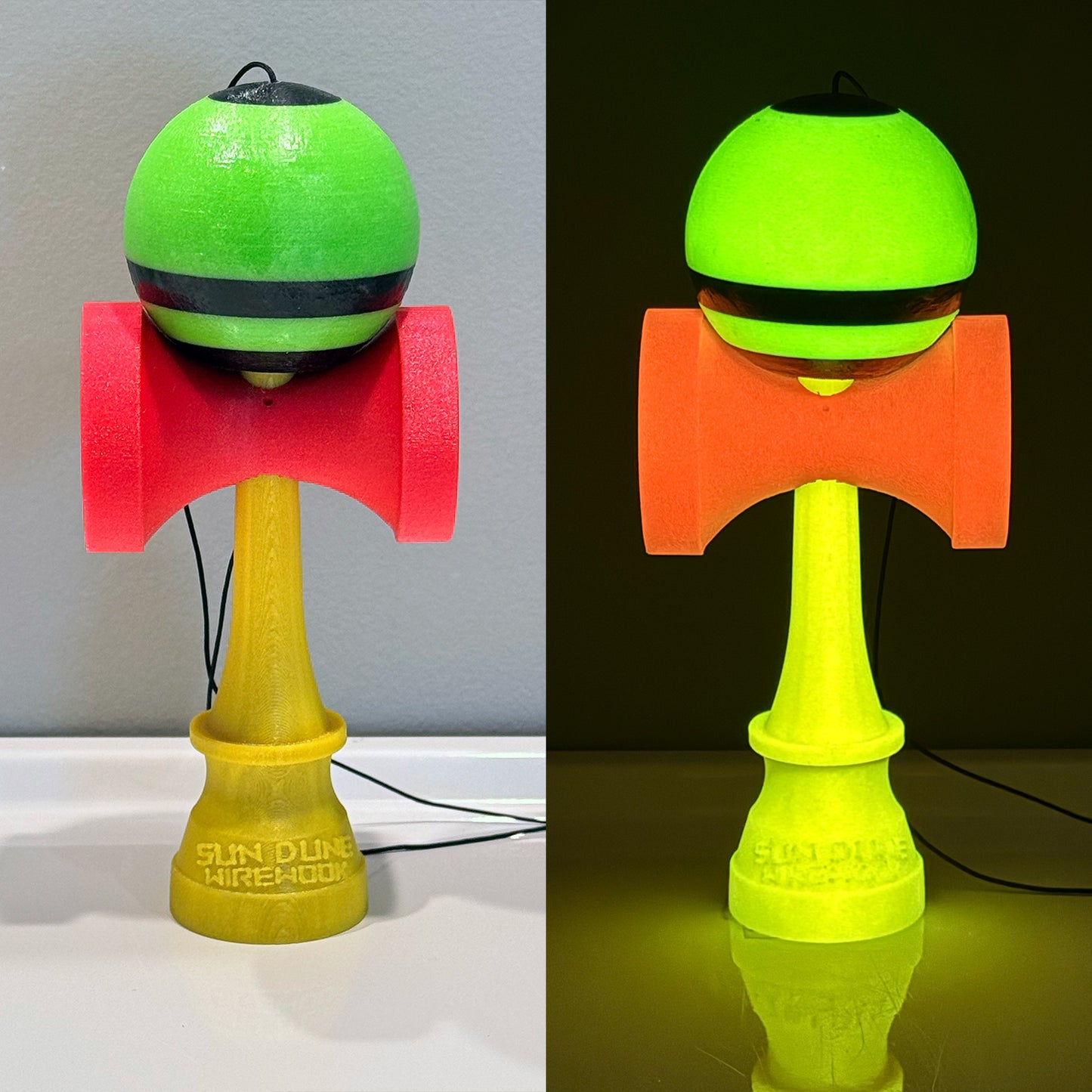 !    GLOWUP kendamas