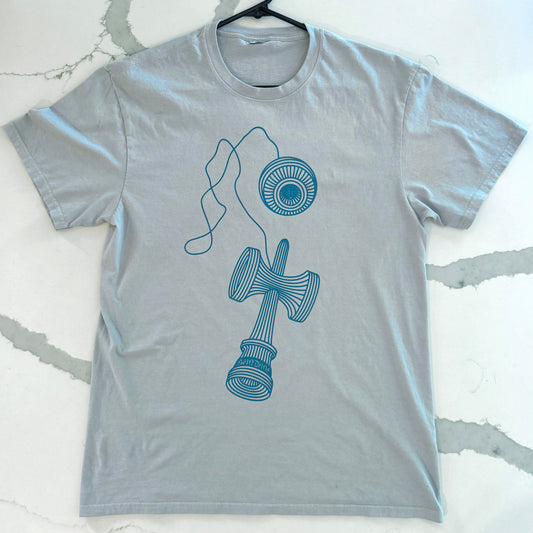 !  Ken&Tama Shirt [Grey/barely Blue]